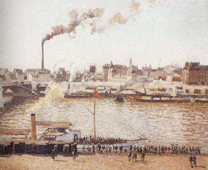 Camille Pissarro View of Rouen oil painting image